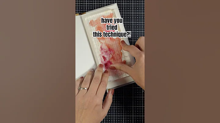 art journal background - easy watercolor technique