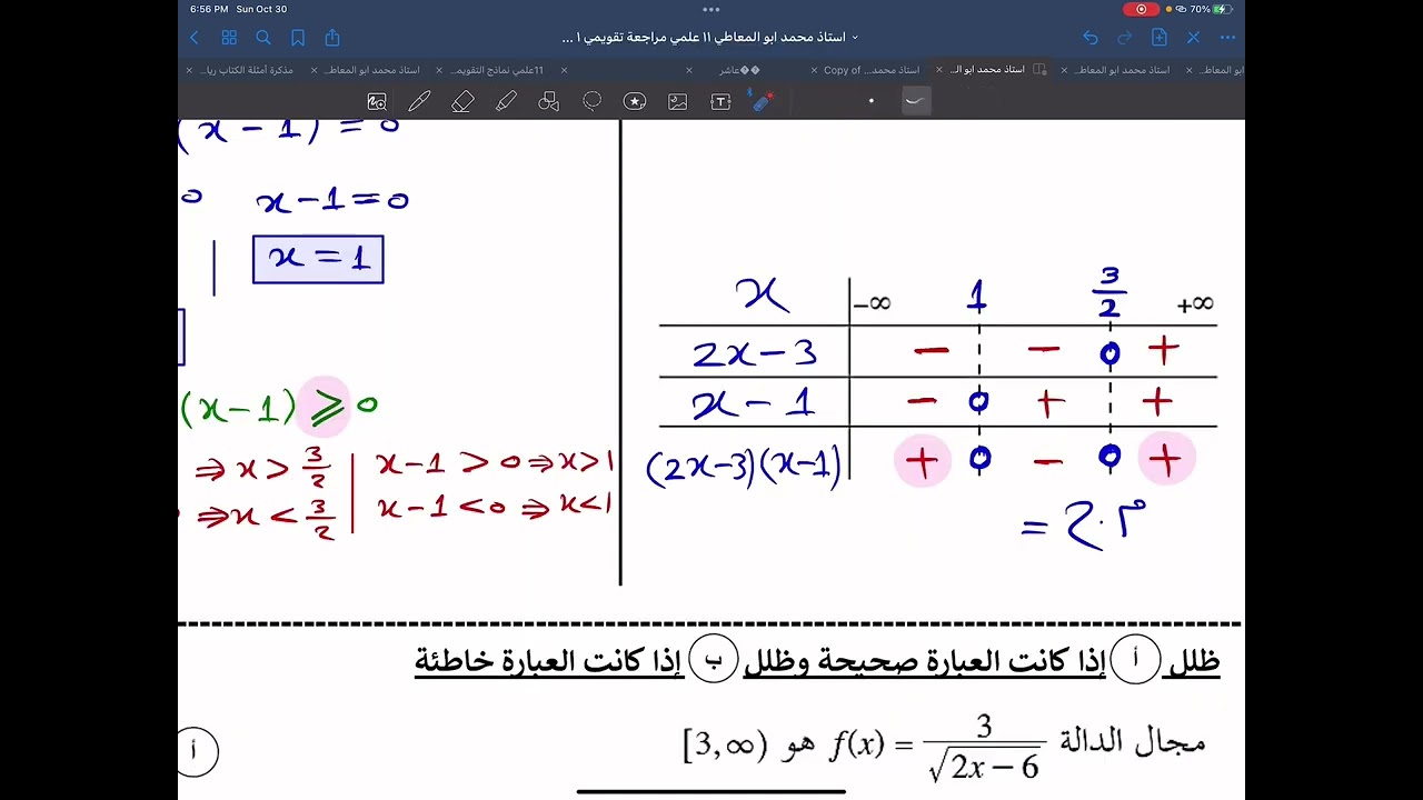 ١١ علمي مراجعة التقويمي الاول مع الموضوعي