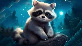 Lullaby for Sleep | Cute Raccoon Drifts Off to Gentle Music screenshot 4
