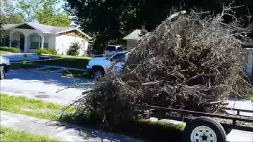 One man debris unloading!!