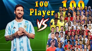 Messi vs 100 Legend