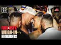 HEATED FACE OFF | Tyson Fury vs. Oleksandr Usyk Weigh In Highlights