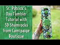 Transform your tumbler with seamless patterns featuring camipaige boutique 3d tumbler charms