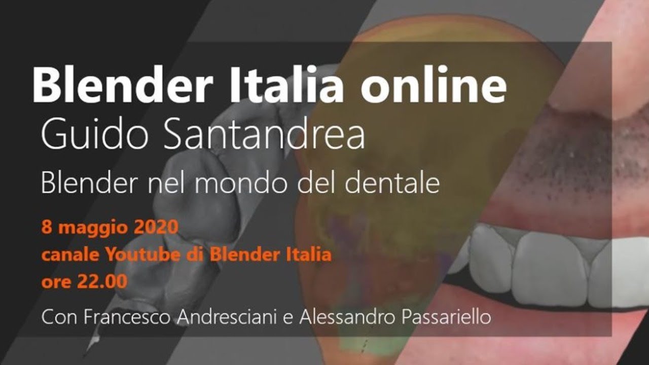 Blender Italia Live Guido Santandrea Youtube