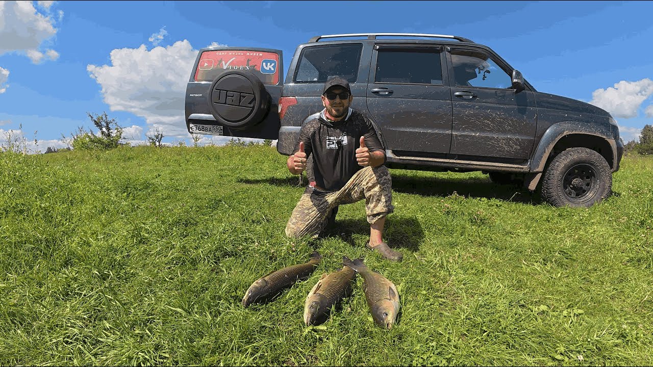 ДИКАРЬ! Амур и Карп на Пруду!!!