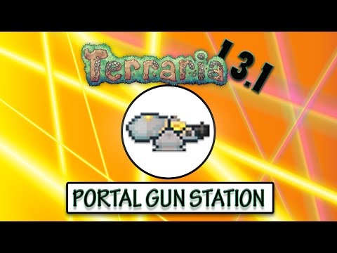 Terraria 1.3.1 (wiring update) - Portal Gun Station - Portal Gun Turret - Fun New Item