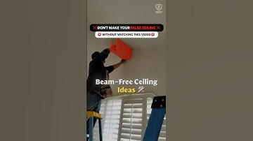 Ugly ceiling beams ruining your dream home look?  #InteriorTips #beforeandafter #interiordesign