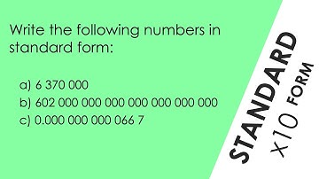 Standard Form - WORKED EXAMPLE - GCSE Physics