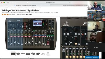 Behringer X32 Training Part 1