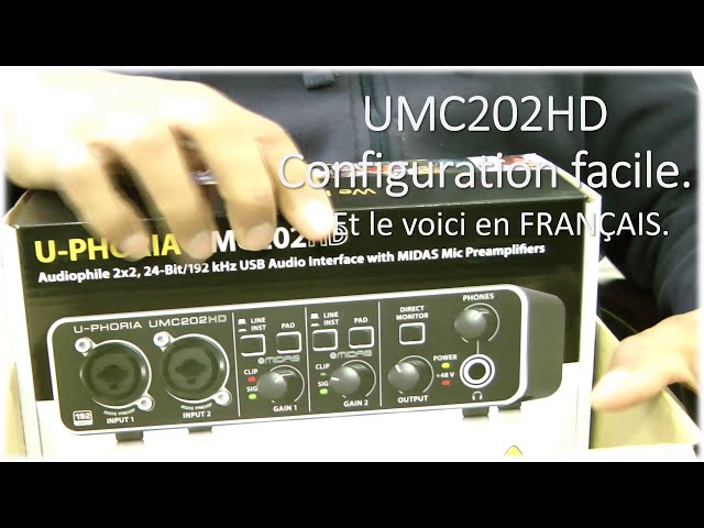 Carte Son Behringer U-Phoria UMC202HD