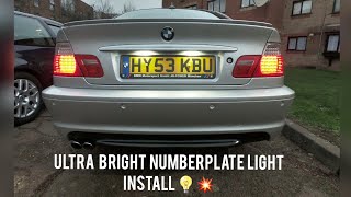 bmw e46 led number plate lights