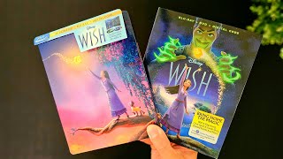 WISH (Steelbook) 4K UltraHD Blu-ray DVD Unboxing | Disc Menu Reveal