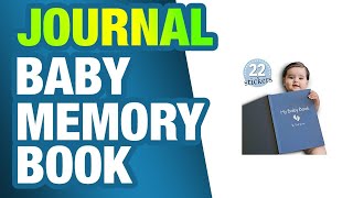 Baby Memory Book Boy Modern Journal Keepsake Scrapbook for First 5 Years