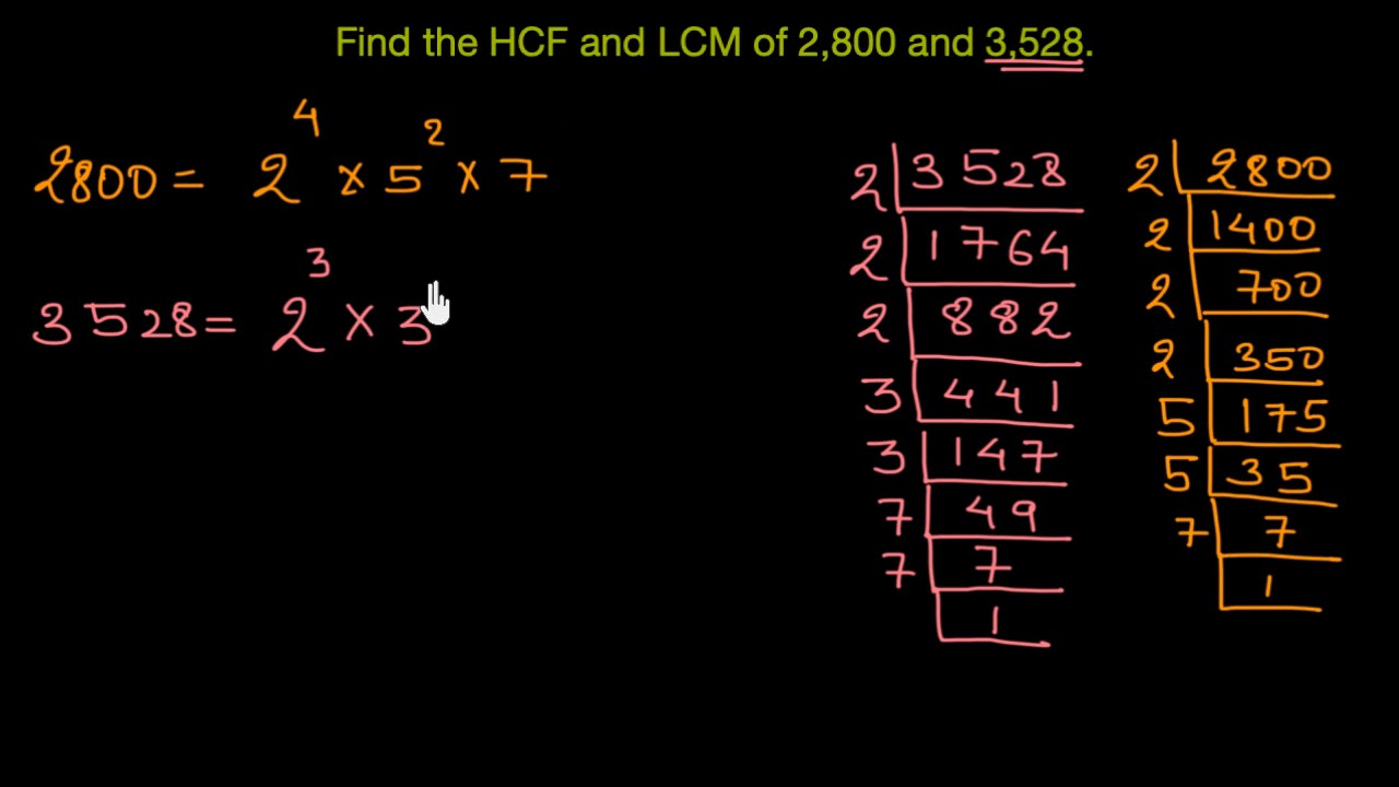 ⁣HCF and LCM of large numbers | Real numbers | Maths | Khan Academy