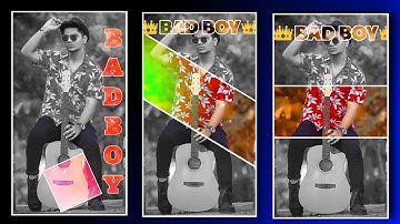 Bad Boy attuide status editing | Attitude Status video editing in kinemaster | Attitude Status video