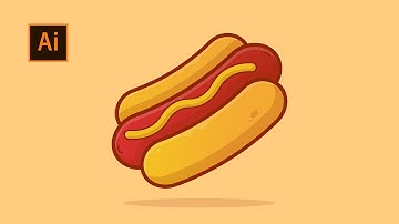 Hotdog Vector Illustration - Adobe Illustrator Tutorial