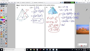 10.6 (Part 2) - Surface Area of Pyramids and Cones