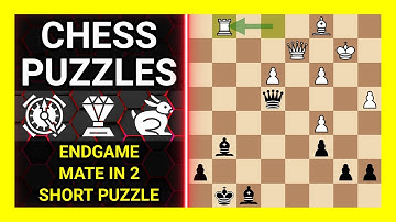 Chess Puzzles to Practice. Themes: Endgame, Mate in 2, Short puzzle. Learn Chess