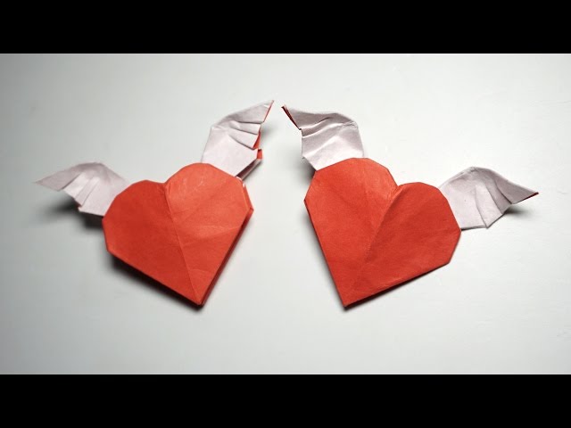 How To Make An Origami Winged Heart Boing Boing