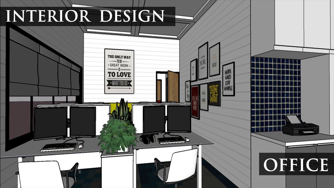 INTERIOR DESIGN | 3D ANIMATION MODEL OF AN OFFICE | FINELINE