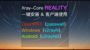 Use of Xray Reality clients, including OpenWRT, Windows, Android | One-click installation of xray