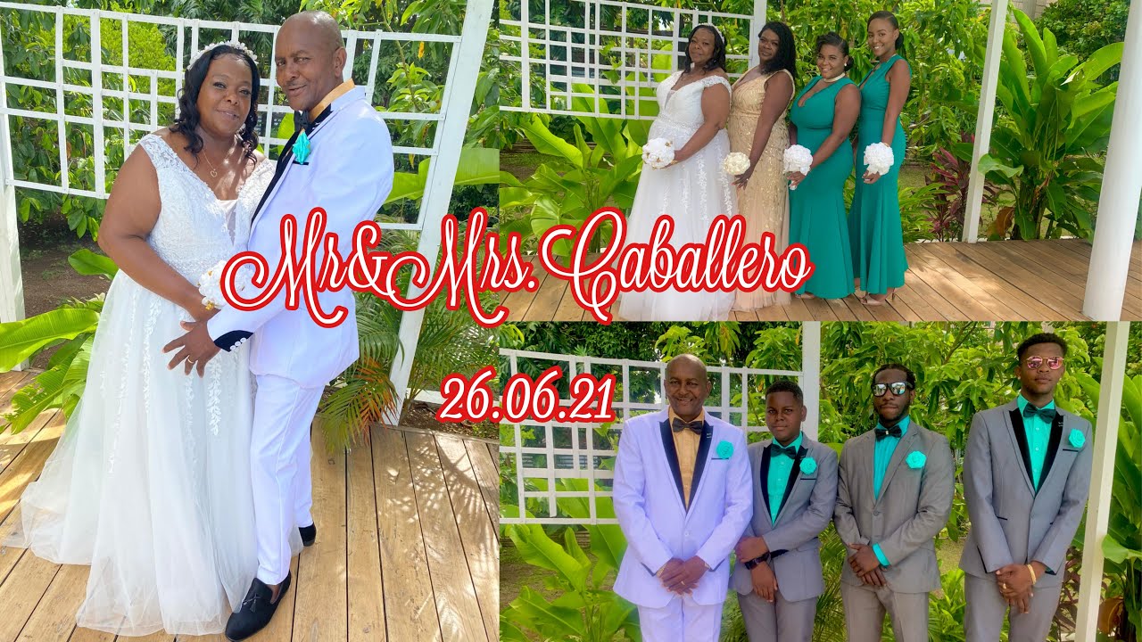 THE BEST JAMAICAN WEDDING |Garden Setup| (Mr&Mrs.Caballero) *AMAZING BEACH ENDING* 2021