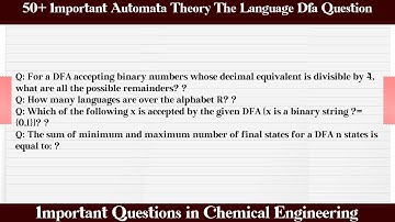 MCQ Questions Automata Theory The Language Dfa with Answers