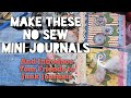 MAKE THESE NO SEW MINI JOURNALS for Your Friends@septeriasroom(for the base)