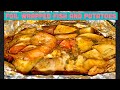 Foil Wrapped Fish/Shrimp and potatoes | Empapeladas de pescado y camarón