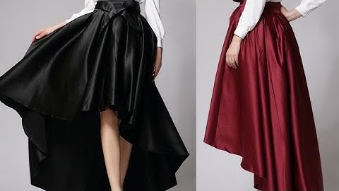 High low pattern Tutorial. 2 easy methods to cut high low skirt with least amount of fabric