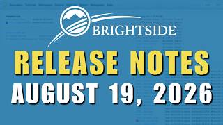 NEW Dashboard, Unit Map Upgrade, Public API Webhooks | August 19, 2026 BrightSide Release Notes