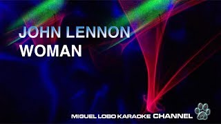 John lennon - woman miguel lobo [karaoke]