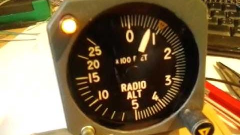 DC-9 avionics via Arduino: Radio altimeter test switch