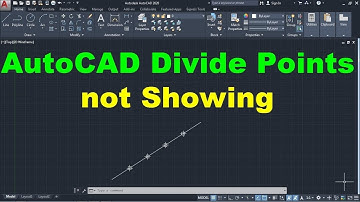 AutoCAD Divide Points not Showing