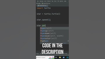 Master the Art of Python Turtle: Drawing a Mesmerizing Star 🌟 #short #viral