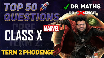 Top 50 Questions Term 2 I Super Revision Class 10 Term 2 I  Class 10 I Class 10 Maths I Ashish Sir