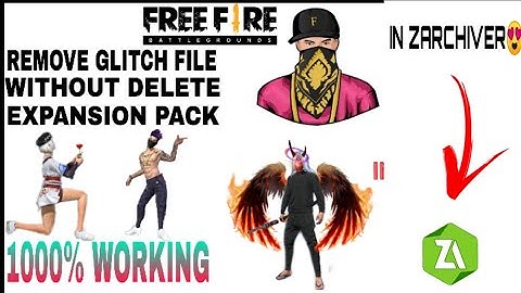 HOW TO REMOVE GLITCH FILE WITHOUT DELETING EXPANSION PACK😍😍