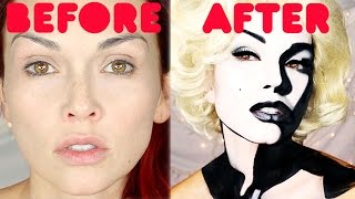 Hi-Speed Marilyn Monroe Painting On A Face
