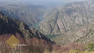 Monasterio Parador Santo Estevo. Mirador Cabezoás. Mirador La Mirada Mágica. Ribeira Sacra orensana
