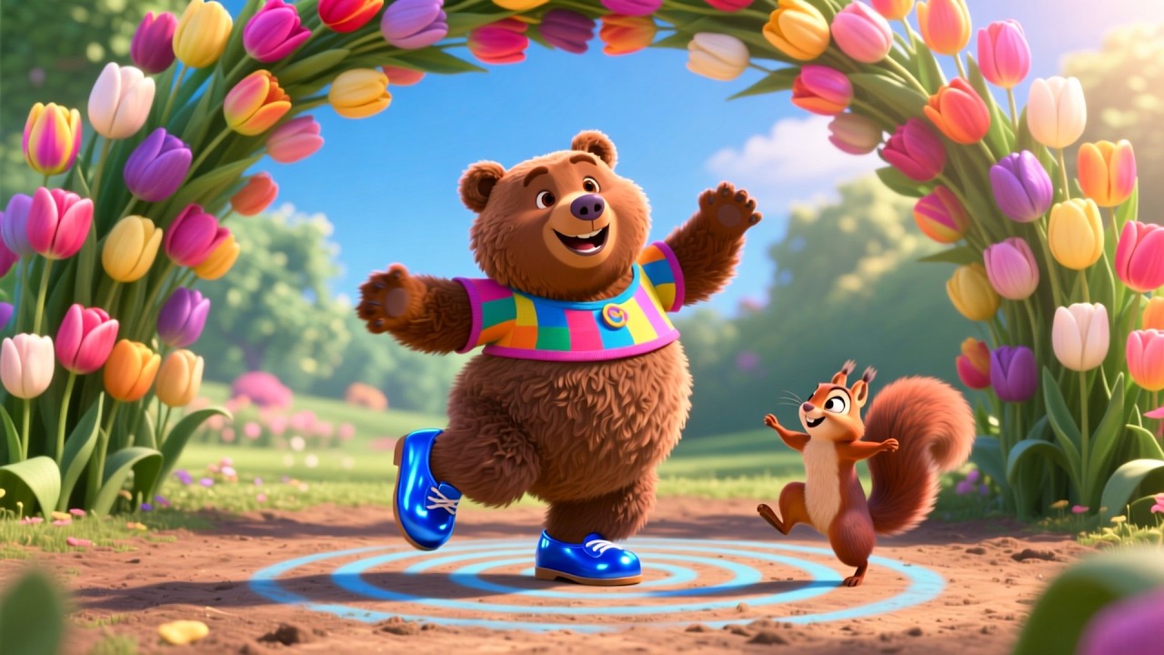 Bella Bear’s Blue Shoes 🌈 | Educational Kids Song | Playful Nursery Rhyme