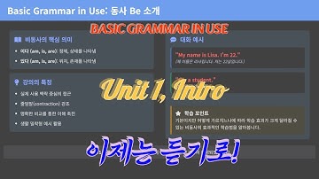 Basic Grammar in Use Unit 1, Intro