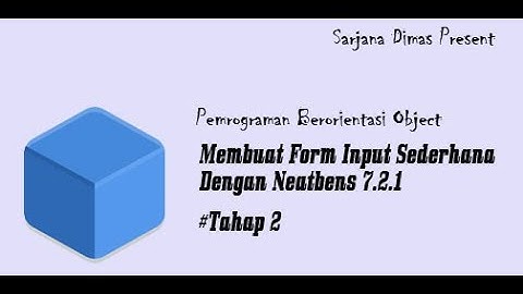 membuat form input sederhana dengan neatbeans 7.2.1 (membuat button hapus)