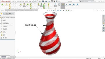 How to Sketched on a curved Surface in Solidworks-Split Line