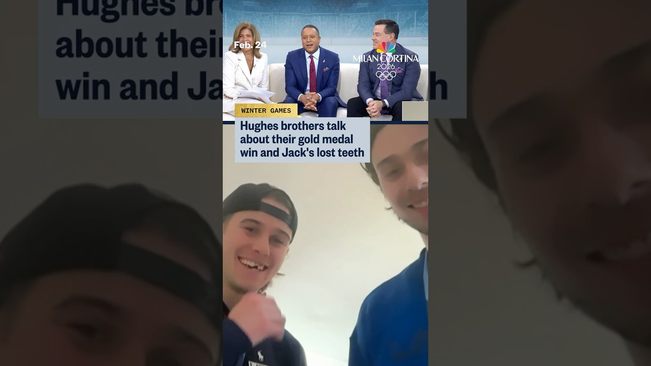 Hughes brothers talk about their gold medal win and Jack's lost teeth