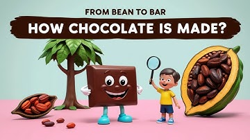 From Bean to Bar 🍫 | How Chocolate is Made | Fun Learning for Kids