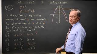 SAT Test 2: nonlinear systems of equations - question #4-29