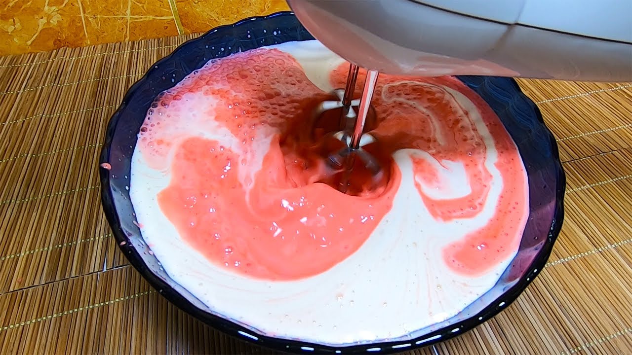 Postre delicioso con solo 2 ingredientes en 10 minutos está listo!!