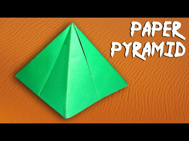Creating A Pyramid Out Of Paper Pyramid Rubber Band Pop Up