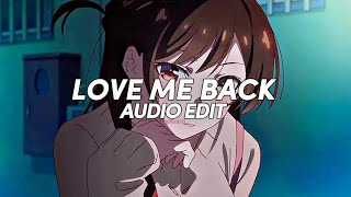 Love Me Back - Trinidad Cardona Edit Audio
