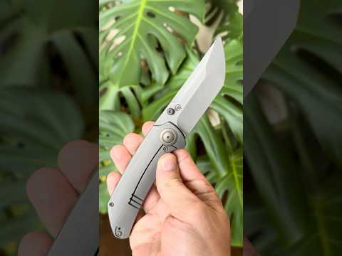 WE Knife Co Thug XL Matt Christensen Hand Rubbed Titanium Bronze Framelock chunky  folder